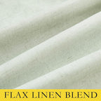NICETOWN Sage Green Blackout Linen Curtains 95 inches Long, 2 Pieces, Bronze - Image 8