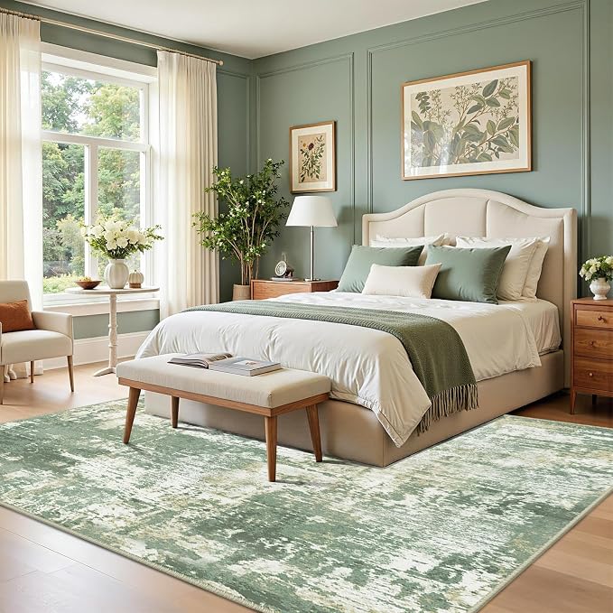 RELEANY Washable Runner 2'x10' Abstract Area Rug - Image 9