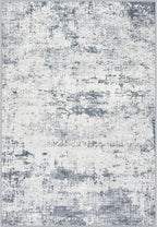 Area Rug Living Room: 8x8 Modern Washable Soft Carpet Blue Grey | by FXRHLP