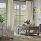 Pitalk Birch Beige Linen Curtains 96 Inches Long 2 Panels - Image 6