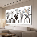 Canvas Wall Art Decor Large Modern Black and White Wall Art Decoratiions Abstract White Flower Wall Art Prints Large Art Work for Wall Decor Pictures for Living Room Home Office Decor 29" X 58"