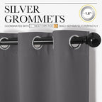 NICETOWN Bedroom Blackout Curtains Panels, 1 Pair, 55 inches by 110 Inch - Image 2