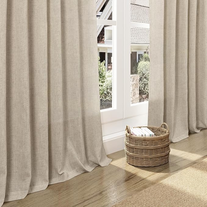 Taupe Burlywood Curtains 108 Inches Long - Image 5