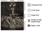 Poster Master Vintage Gustave Dore Poster - Retro Dance of Sabbath Print - Witchcraft Art - Halloween Art - Gift for Him & Her - Gothic Decor for Dorm, Living Room or Bedroom - 8x10 UNFRAMED Wall Art