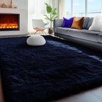 Royal Dark Blue Rugs for Living Room 5x7 Ft, Plush Area Rugs for Bedroom | - Image 6