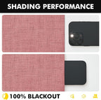 MIULEE 100% Blackout Linen Curtains 42 x 63 Inch Dusty Rose Pink 2 Panels | - Image 7