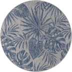 Keen Home Design Terrace Outdoor Round Rug - 5ft Round Washable Indoor/Outdoor Rug for Patio, Kitchen, Balcony, Beach, Garden, Deck and Porch, Size: 5'3" Round