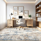 LOONGRUG 8x10 Area Rugs Washable Large Neutral Modern Living Room Rug | - Image 8