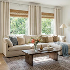 100% Blackout Linen Textured Curtains 90 Inch Long, Butter Cream | 100% - Image 5