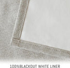 Yakamok Oatmeal Linen Textured Curtains 72 Inches Long - Image 3