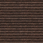 House, Home and More Indoor Outdoor Double-Ribbed Carpet Runner with Skid-Resistant Rubber Backing - Bittersweet Brown - 4 Feet x 50 Feet
