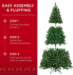 Best Choice Products 6ft Pre-Lit Spruce Artificial Holiday Christmas Tree for Home, Office, Party Decoration w/ 250 Incandescent Lights, 798 Branch Tips, Easy Assembly, Metal Hinges & Foldable Base