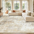 RELEANY Washable 10'x14' Abstract Area Rug by RELEANY