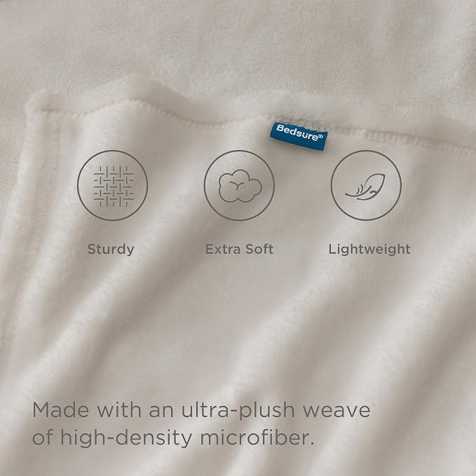 Bedsure Fleece Blanket Queen Blanket Linen - Image 3