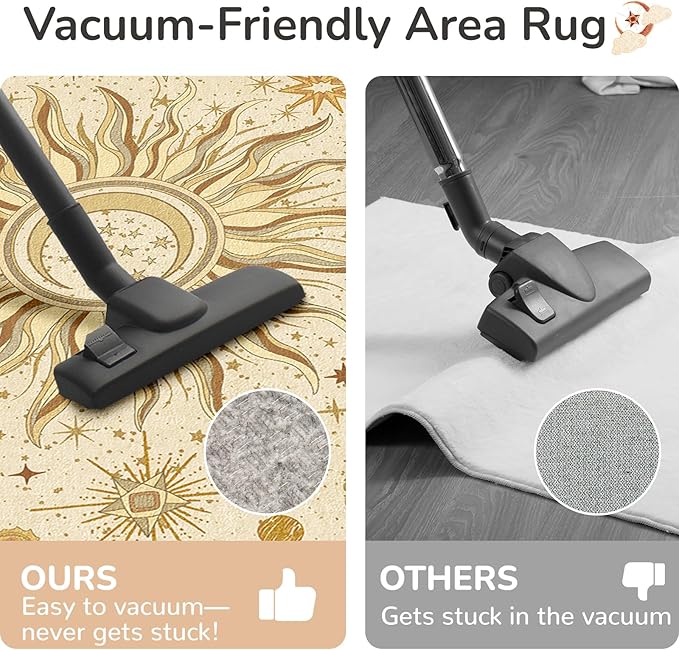 Vacuum-Friendly, 9x12 Washable Area Rug - Image 4