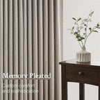 Topfinel 102 Inch Curtains 1 Panels Set, One Packs Pinch Pleat Back Tab Linen - Image 5