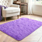 3x5 Purple Fluffy Soft Area Rug Non-Slip - Image 3