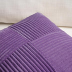 Fancy Homi 2 Packs Purple Samll Decorative Throw Pillow Covers 14x14 Inch - Image 3