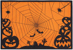 YiHomer Halloween Silhouettes Tabletop for Halloween Decorations, Dinner Parties and Scary Movie Nights, Horror Night, Reversible Placemat Set, 13 x 19