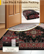 RELEANY Washable Area Rug, Runner 2'x6', Water Repellent, Pet Friendly - Image 5