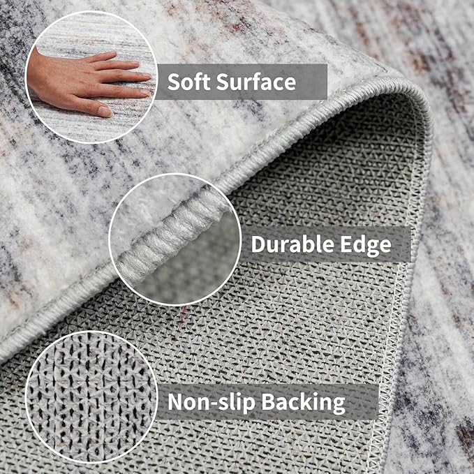 Large Runner Rugs for Hallway 4x20: Non-Slip Washable Wide Carpet - Image 4