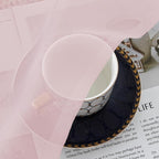 Chyhomenyc Blush Pink Sheer Curtains 84 Inches Long 2 Panels | Light Filtering - Image 6