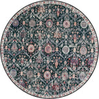 Lahome Moroccan Round Area Rugs, Washable Small Round Rug 3ft Non-Slip | - Image 7