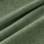 MIULEE 100% Blackout Linen Curtains 42 x 90 Inch Olive Green 2 Panels | Thermal - Image 9