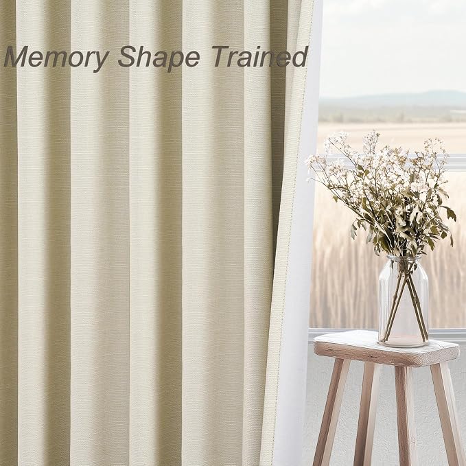 Topfinel 78 Inch Long Curtains for Sliding Door Closet Doors 100% Blackout - Image 3