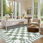 GarveeHome Checkered Rug 4x6 Area Rugs - Image 2