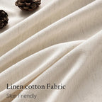 Topfinel 102 Inch Curtains 2 Panels Set, Two Packs Pinch Pleat Back Tab Linen - Image 4