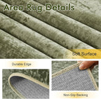 2x6 Ft Washable Runner Rug, Non-Slip Low Pile Hallway Kitchen Area Rug - Image 6