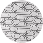 Keen Home Design Terrace Outdoor Round Rug - 8ft Round Washable Indoor/Outdoor Rug for Patio, Kitchen, Balcony, Beach, Garden, Deck and Porch, Size: 7'7" Round