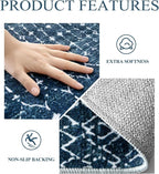 Lahome Moroccan Washable Runner Rug 2x10, Non Slip Hallway Runner Rug 10 Ft - Image 4