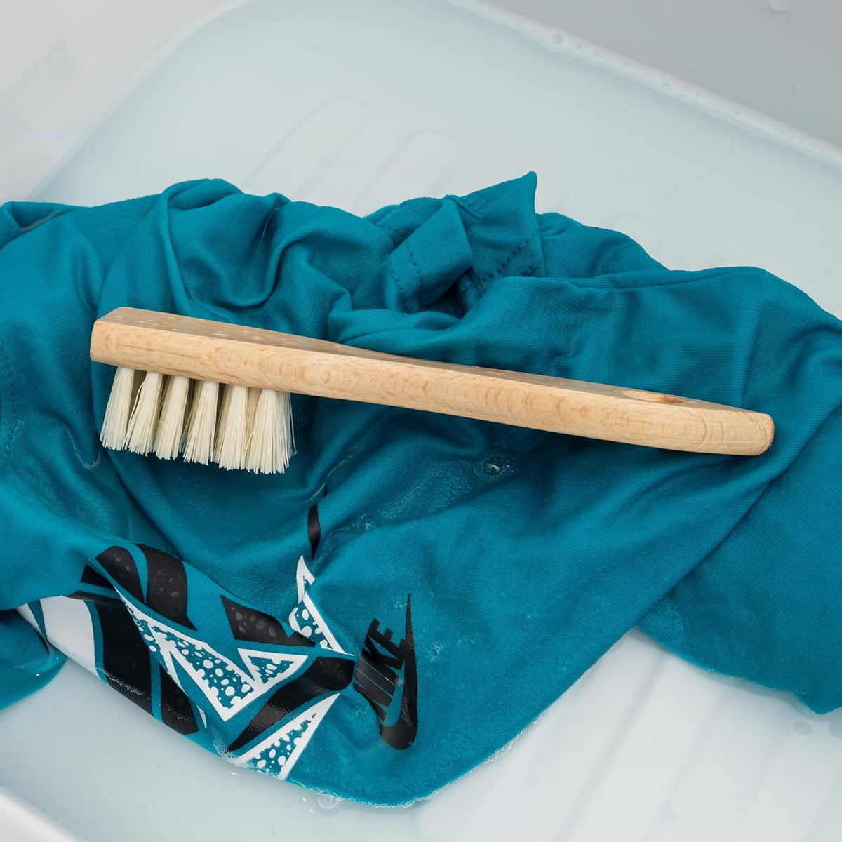 KONEX Laundry Brush - European Economy Laundry Brush for Stains on Clothes, Incredible Stain Remover with Sturdy Bristles, Convenient Handheld Design for Effortless Cleaning