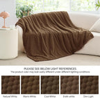 BEDELITE Brown Twin Blanket for Couch, Soft Cozy Gifts for Women, 60 * 80 | 3D - Image 7