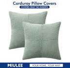 MIULEE Greyish Green Decorative Throw Pillow Covers 16x16 Inch - Image 6