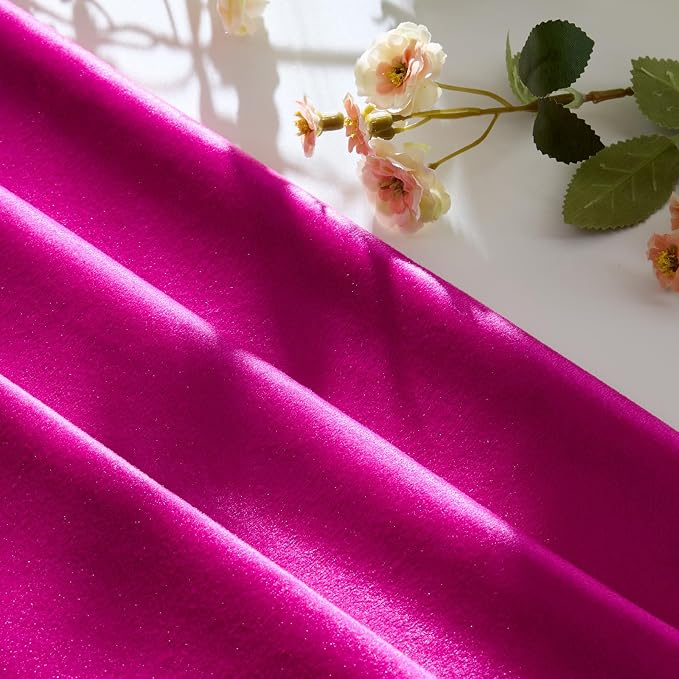 GIGIZAZA Hot Pink Velvet Pillow Covers 20x20 Decorative Pillows Pack of 2 | - Image 4