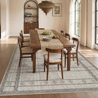 cotiled Boho 5x7 Area Rugs for Living Room: Soft Moroccan Washable Rug | Solve - Image 7