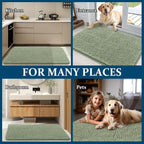 OLANLY Dog Door Mat for Muddy Paws 47x17, Super Absorbent Chenille Mud Mat | - Image 8