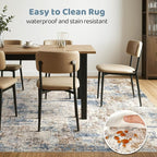 LOONGRUG 10x12 Area Rug Washable Large Neutral Modern Living Room Rug | - Image 6