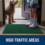 OLANLY 2-Pack Front Door Mats 47x32, Waterproof Heavy-Duty Doormats | Green - Image 7
