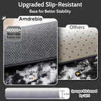 Amdrebio Black White Grey Large Fur Rug 8x10 - Image 5