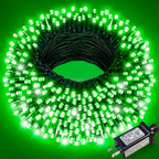 100FT 300 LED Christmas Lights Outdoor, Green Christmas String Lights with 8 Modes, Waterproof Twinkle Tree Lights Green Wire for Patio Indoor House Garden Party Holiday Decorations