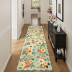 DUKINO 2x10 Runner Rug for Hallway, Washable Kitchen Rug Non Slip, Low Pile by DUKINO