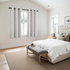 MIULEE Blackout Curtains for Bedroom 2 Panels 40x63 Inch Long Natural White | - Image 6