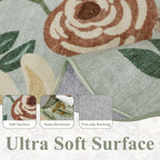 DUKINO 2x6 Runner Rug, Floral Washable Rug - Image 8