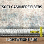 9x12 Area Rugs for Living Room: Washable Abstract Multi Color Carpet | Non-slip - Image 6