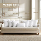 MIULEE 26x26 Euro Pillow Inserts 4 Pack, 100% Virgin Filling Throw Pillows | - Image 7