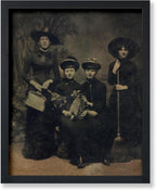 Poster Master Vintage Four Witches Coven Poster - Retro Witches Print - Witchcraft Art - Halloween Art - Gift for Men & Women - Gothic Decor for Living Room, Bedroom or Dorm - 16x20 UNFRAMED Wall Art